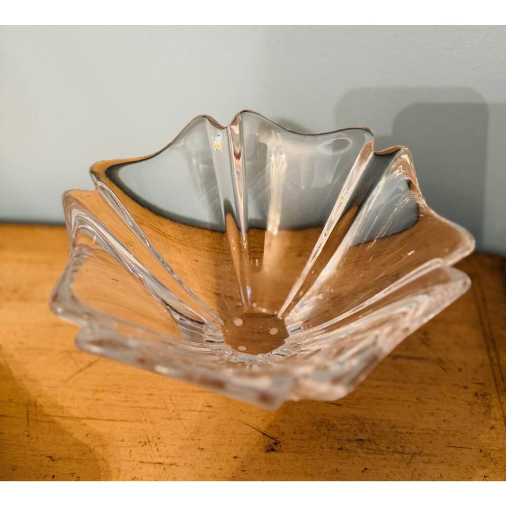 Orrefors Orion Crystal Bowl by Lars Hellsten from 1987
